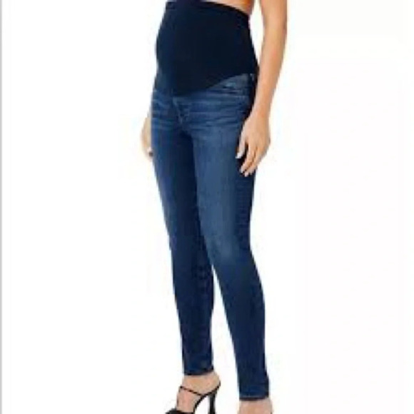 AG Adriano Goldschmied Secret Fit Belly Skinny Maternity Jeans - Size 27R - Picture 1 of 9